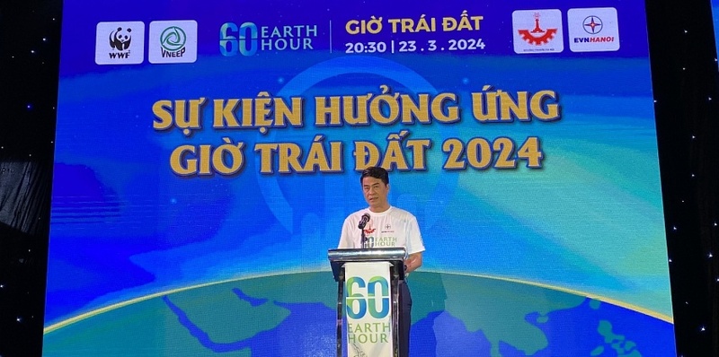 Ông Nguyễn Đình Thắng - Phó Giám đốc Sở Công Thương Hà Nội phát biểu tại chương trình.