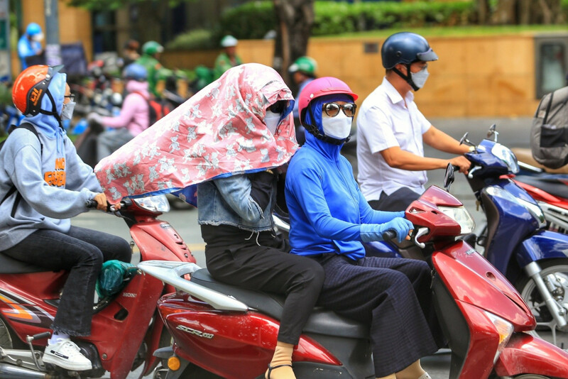  Khu vực từ Đà Nẵng đến Phú Yên có nắng nóng và nắng nóng gay gắt.