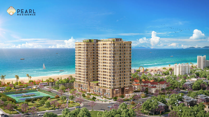 Tổ hợp căn hộ cao cấp Pearl Residence tọa lạc tại trung tâm Cửa Lò chỉ cách bãi biển vài bước đi bộ
