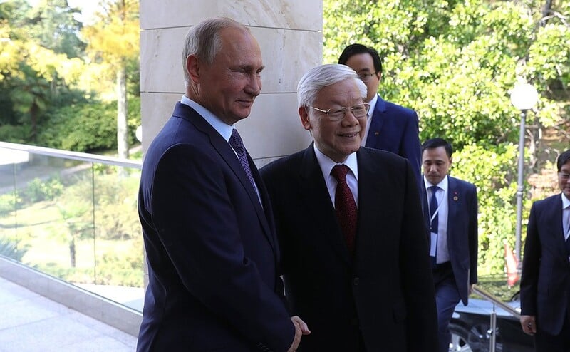 Ngày 6/9/2018, Tổng Bí thư Nguyễn Phú Trọng gặp và hội đàm với Tổng thống Liên bang Nga Vladimir Putin tại thành phố Sochi trong chuyến thăm chính thức Liên bang Nga.