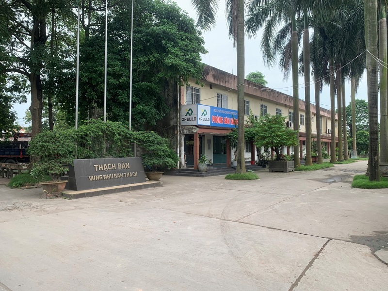 Trụ sở nhà máy gạch Thạch Bàn tại xã Phương Đình, huyện Đan Phượng, TP Hà Nội.