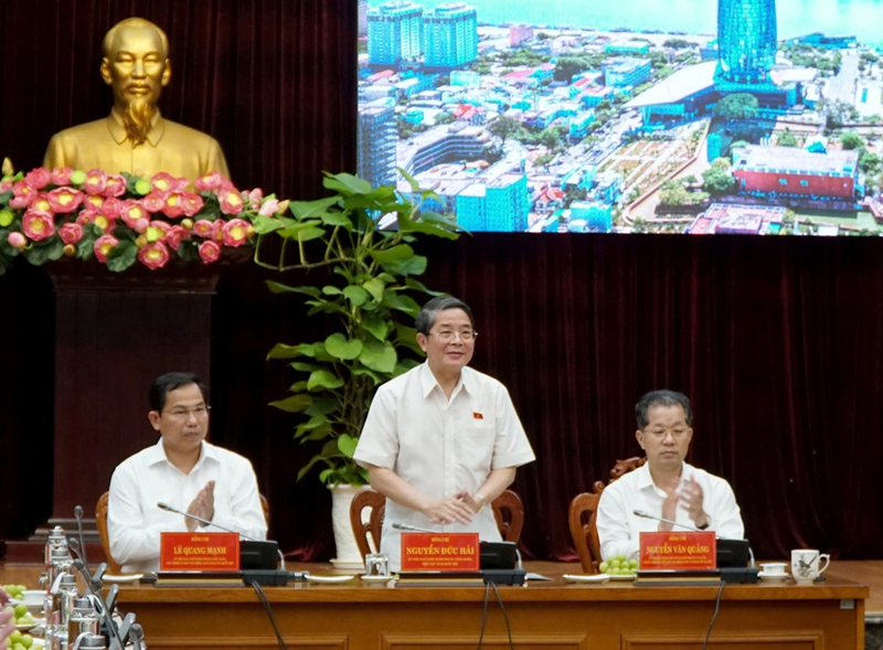  Phó Chủ tịch Quốc hội, Nguyễn Đức Hải cùng đoàn công tác làm việc với Ban Thường vụ Thành ủy Đà Nẵng về việc triển khai Nghị quyết số 136.