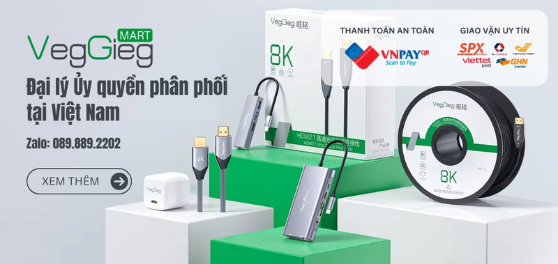 VegGiegMart.vn, đại lý ủy quyền chính thức của VegGieg tại Việt Nam