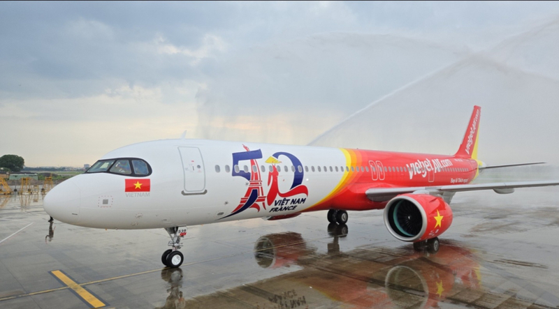 Máy bay Vietjet.