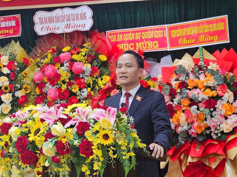 Phó Bí thư Thường trực Thành ủy Đà Nẵng Nguyễn Đình Vĩnh phát biểu chỉ đạo.