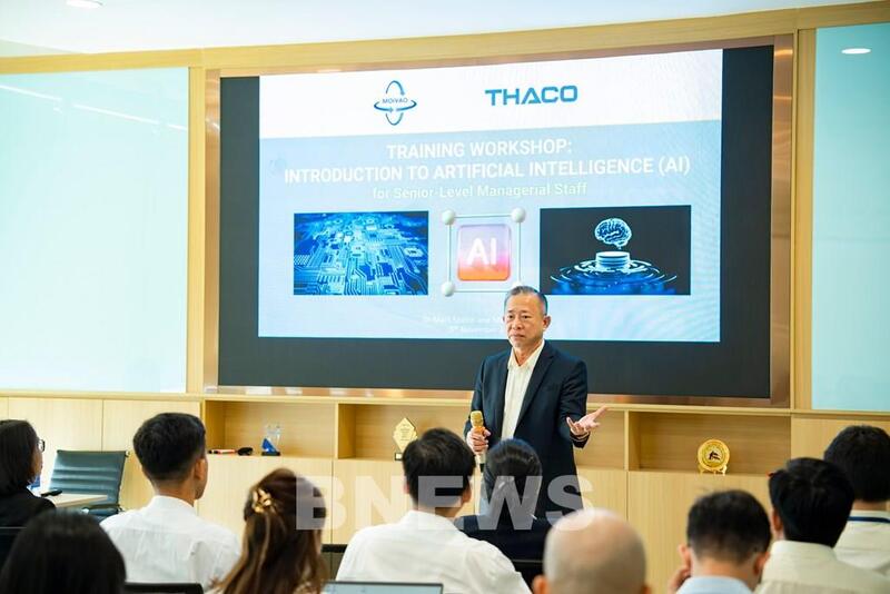 Ông Phạm Văn Tài - Tổng Giám đốc THACO phát biểu khai mạc buổi đào tạo