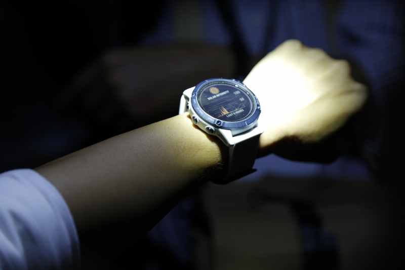 Đồng hồ thông minh sạc bằng năng lượng mặt trời từ Garmin. Ảnh: Minh Nguyễn.