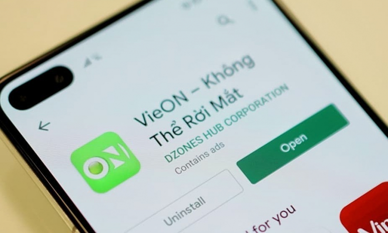 Ứng dụng VieON đã từng đứng top trên Google Play Store. Ảnh: VNExpress.
