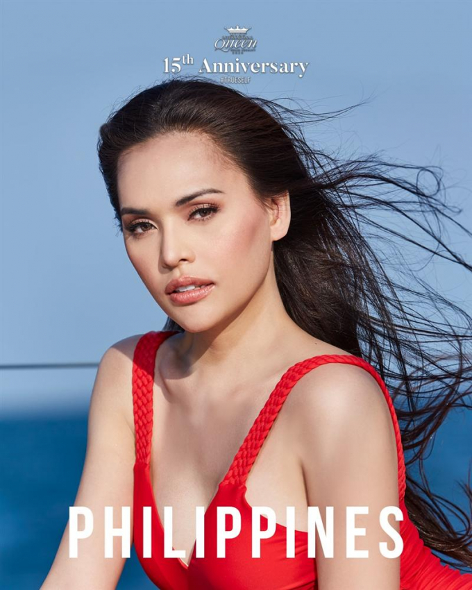 Đại diện Philippines được chọn bức ảnh cận mặt trong loạt ảnh bikini. Điều này khiến fan cho rằng phải chăng hình thể không phải là lợi thế của mỹ nhân đến từ Philippines?