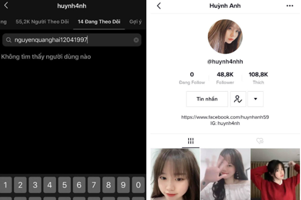 Huỳnh Anh đã theo dõi bạn trai trở lại trên Instagram.