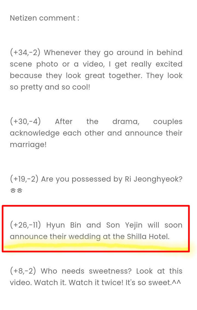 Một fan hâm mộ đã bình luận về địa điểm tổ chức hôn lễ của Hyun Bin - Son Ye Jin.