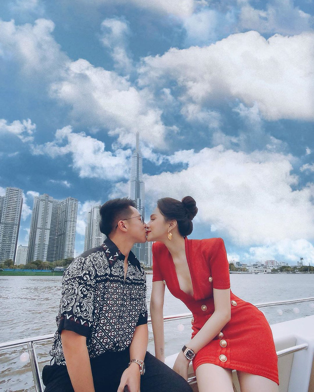 Matt Liu và Hương Giang say đắm hôn nhau trên du thuyền