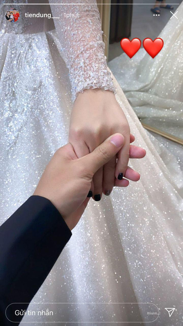 Bùi Tiến Dũng đưa Khánh Linh đi thử váy cưới sau 2 ngày cầu hôn.