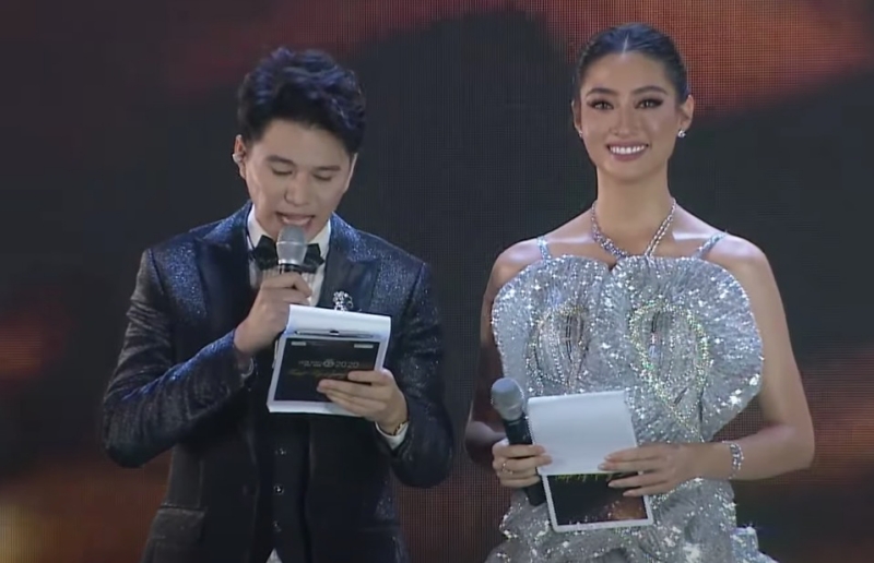 Hoa hậu Lương Thùy Linh làm MC trong đêm chung kết HHVN 2020