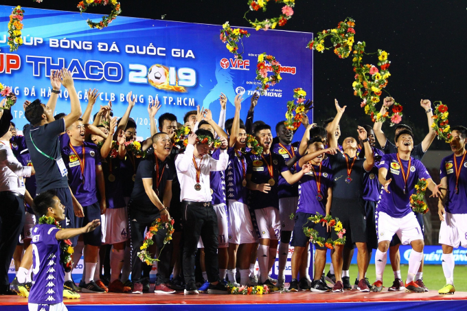Hà Nội FC vừa đánh bại CLB TPHCM trong trận tranh Siêu Cúp Quốc gia.