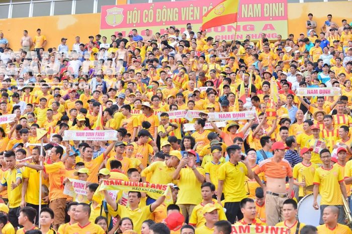 Chảo lửa Thiên Trường luôn đầy ắp khán giả trong các trận đấu của CLB Nam Định.