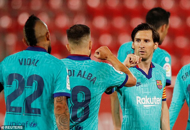 Messi thi đấu chói sáng trong chiến thắng 4-0 của Barca trước Mallorca.