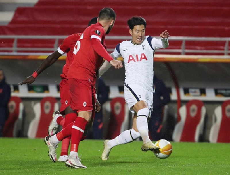 Son Heung Min không thể giúp Tottenham gỡ lại ít nhất 1 điểm (Ảnh: Web giải trí)