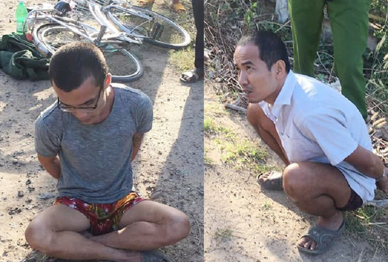 Hai phạm nhân trốn trại bị bắt giữ (Ảnh: báo Tiền Phong)