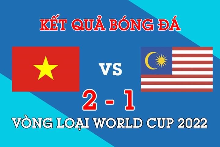 Kết quả trận bóng đá World Cup 2022 giữa Malaysia vs Việt Nam: 1-2