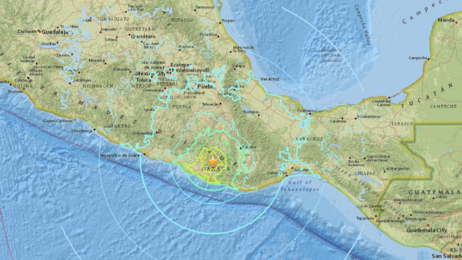 Động đất mạnh 7,2 độ rung chuyển miền Trung, Nam Mexico