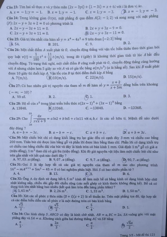 de-thi-va-dap-an-mon-toan-thpt-quoc-gia-2018-ma-de-123