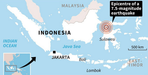 Việt Nam khuyến cáo công dân không tới vùng động đất, sóng thần ở Indonesia