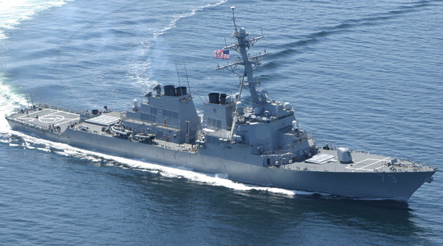 Mỹ điều tàu khu trục áp sát quần đảo Trường Sa giữa lúc căng thẳng với Trung Quốc