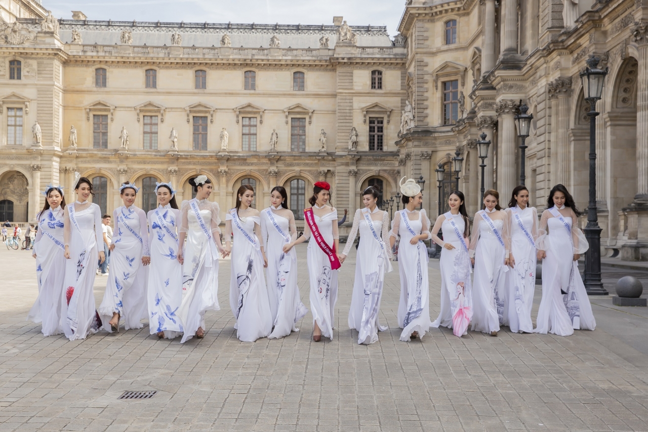 Thí sinh Hoa hậu Thế giới Người Việt tại Pháp 2019 khoe nhan sắc rạng rỡ