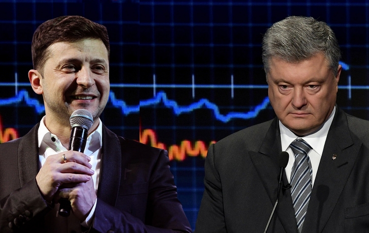 Diễn viên hài Zelensky đánh bại đương kim tổng thống Poroshenko để trở thành tân lãnh đạo Ukraine.
