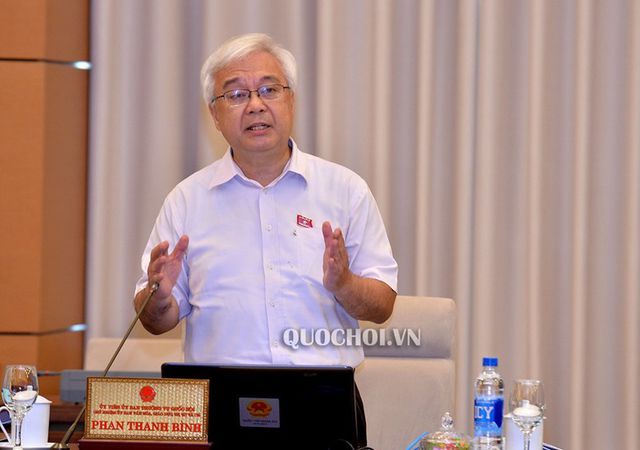 Chủ nhiệm UB Văn hoá, Giáo dục của Quốc hội Phan Thanh Bình phát biểu về vấn đề giáo dục 