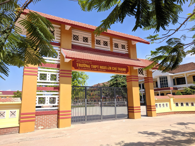 Trường THPT Nguyễn Chí Thanh nơi 2 nữ sinh bị đánh đang theo học. (Ảnh: Giáo Dục Việt Nam).