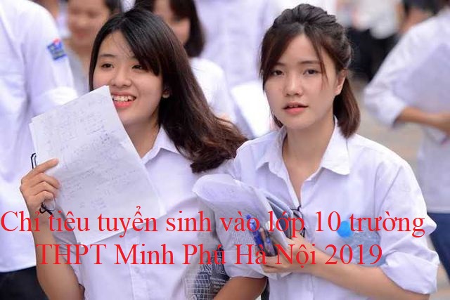 Chỉ tiêu tuyển sinh vào lớp 10 trường THPT Minh Phú Hà Nội 2019