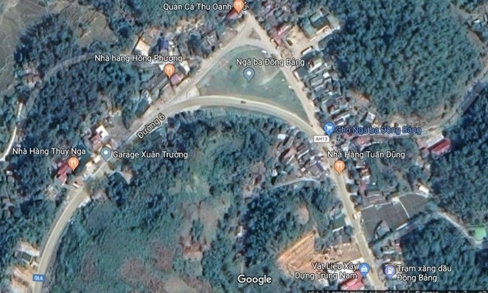 Khu vực xảy ra tai nạn là đoạn đường vòng cung. (Ảnh: Google maps).