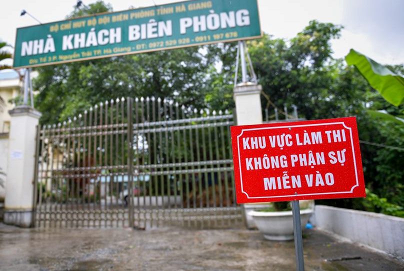 Nhà khách Biên phòng Hà Giang được chọn làm nơi in sao đề thi THPT Quốc gia 2019.