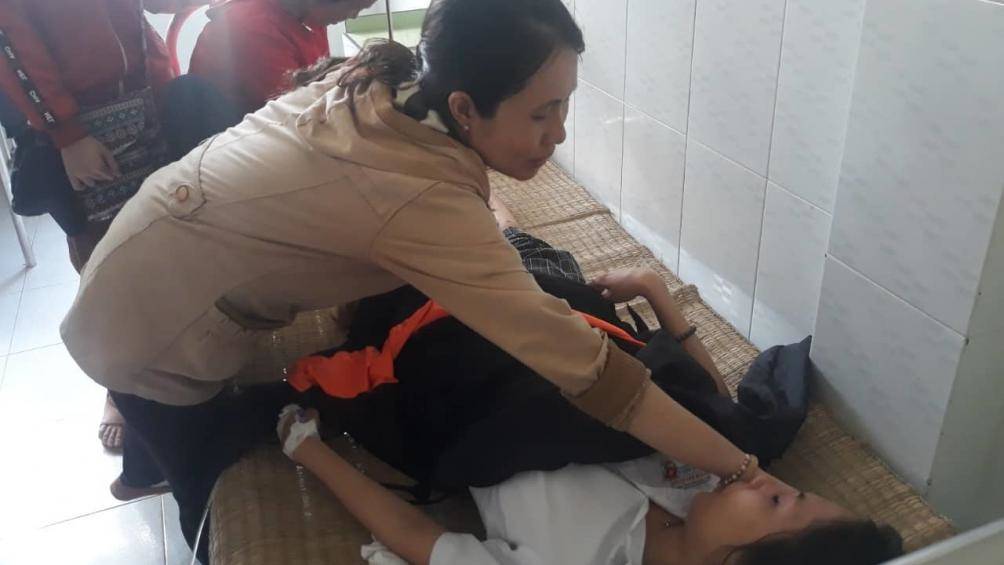 Nữ sinh gặp nạn trên đường đi thi THPT Quốc gia 2019. (Ảnh: Báo Giao Thông).