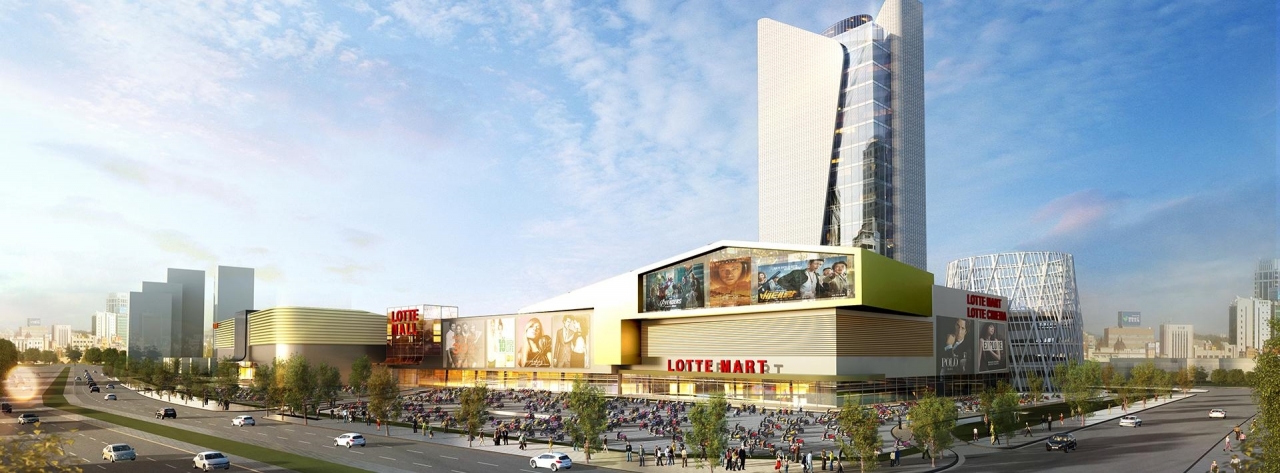 Phối cảnh hiện đại của siêu dự án Lotte Mall Hà Nội.