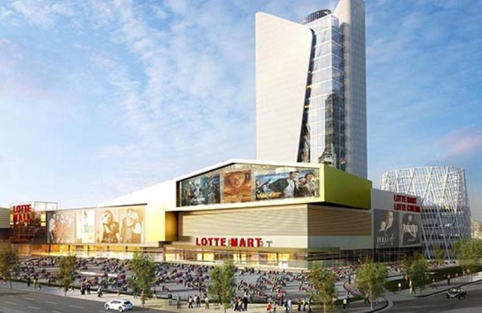 Phối cảnh ban đầu của dự án Lotte Mall Hà Nội.