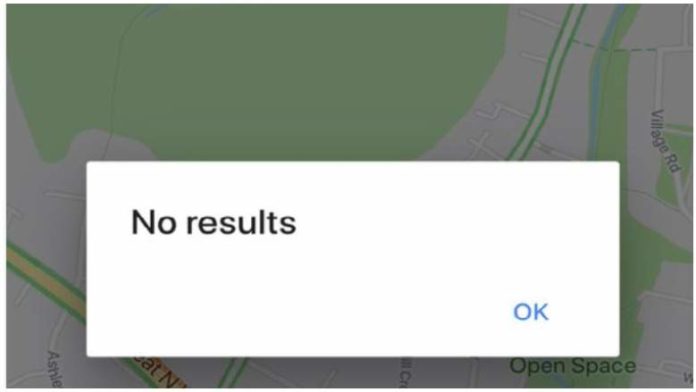 Lỗi xảy ra khi Google Maps bị lỗi vào sáng nay.