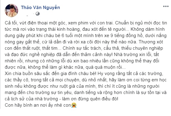 MC Thảo Vân viết: 