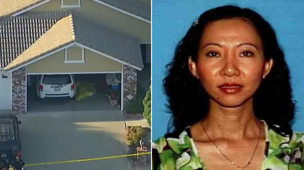 Linda Nguyen (trái) được tìm thấy trong nhà để xe của gia đình cùng hai con nhỏ đã chết.
