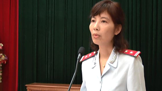 Bà Nguyễn Thị Kim Anh- Trưởng đoàn Thanh tra Bộ Xây dựng dính bê bối nhận hối lộ ở Vĩnh Phúc.