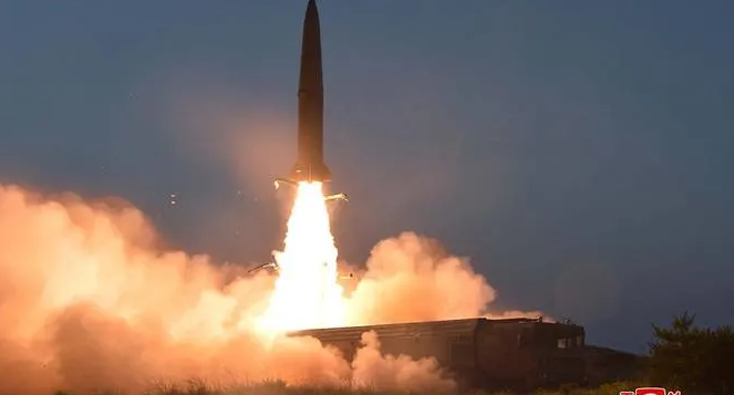 Một vụ phóng tên lửa của Triều Tiên ngày 26/7/2019.