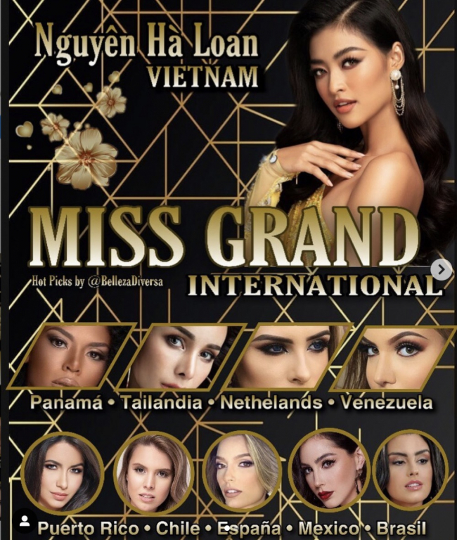 Á hậu Kiều Loan lọt Top 3 bình chọn từ cộng đồng mạng trên Fanpage chính thức của Miss Grand International – Hoa hậu Hòa bình Quốc tế. 