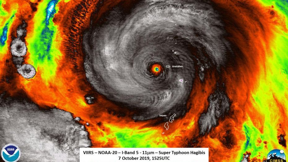 Siêu bão Hagibis là cơn bão tồn tại lâu nhất năm 2019.