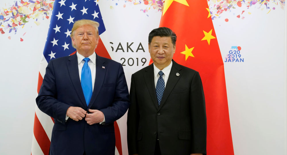 Tổng thống Mỹ Donald Trump và Chủ tịch Trung Quốc Tập Cận Bình gặp nhau tại Hội nghị thượng đỉnh G20 ở Osaka, Nhật Bản hồi tháng 6/2019.