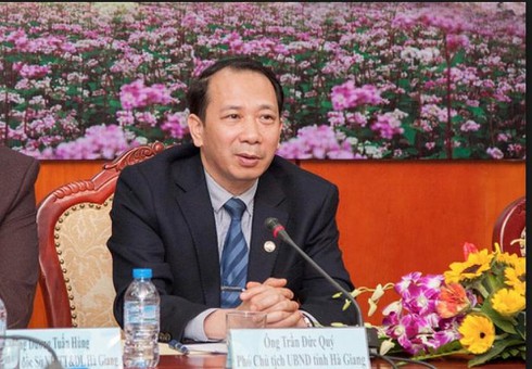 Ông Trần Đức Quý, Phó Chủ tịch UBND tỉnh Hà Giang.