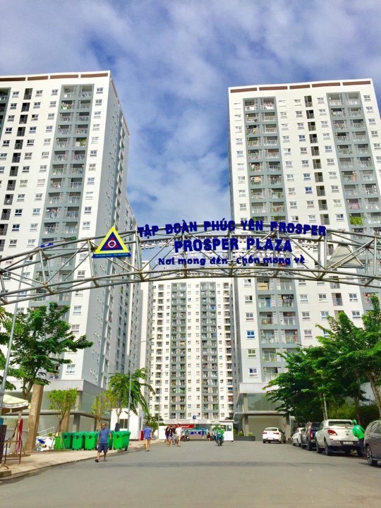 Chung cư Prosper Plaza (tọa lạc tại quận 12, TP HCM) do Công ty Phúc Phúc Yên làm chủ đầu tư.