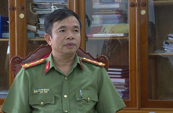 Đại tá Nguyễn Tiến Nam - Phó giám đốc Công an Hà Tĩnh. (Ảnh: Công an Hà Tĩnh).