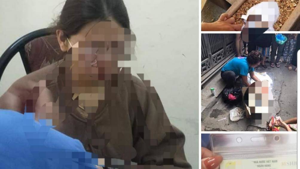 Nữ sinh viên bị nghi đã bỏ thi thể con sơ sinh vào thùng rác ở Hà Nội.